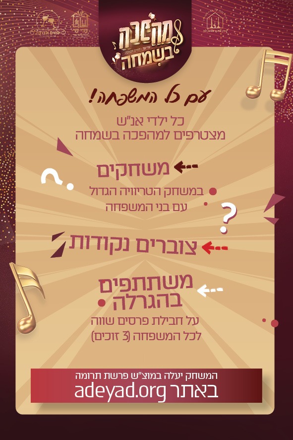 Read more about the article כל הקהילה הכנסת כלה: היכנסו ושחקו במשחק הטריוויה הגדול